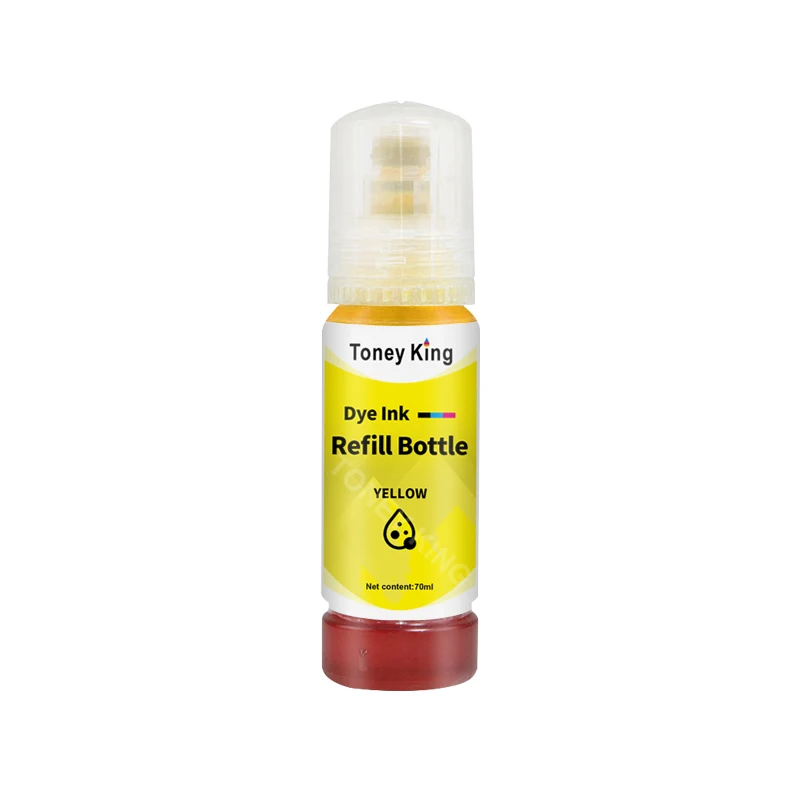 Toney King-recarga de tinta para impresora Epson EcoTank, recambio de tinta de 70ml, L3150, L3110, L3100, L3210, L3250, L1110, 5190, ET-2710, 102,