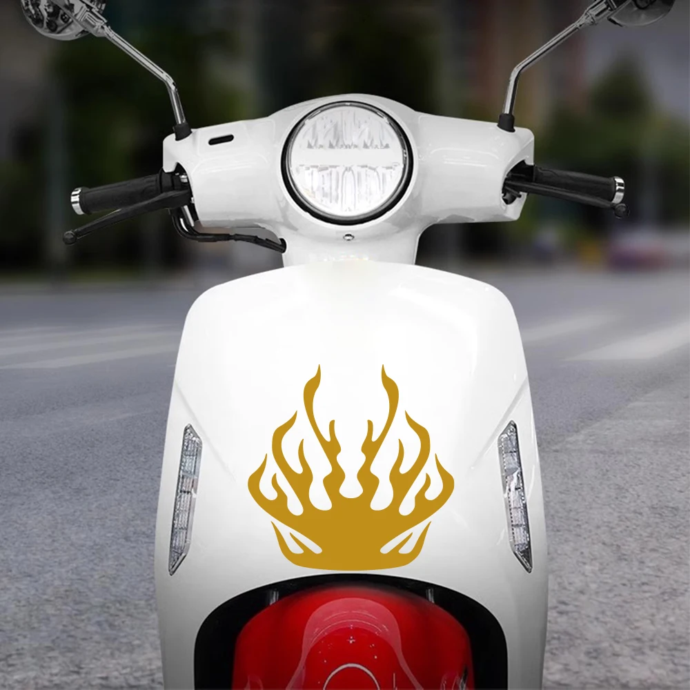 Graphics Flame Decor Sticker Motorcycle Body Hood Side Decoration Motor Bike Waterproof Tuning Decal For Nissan NS125LA 125