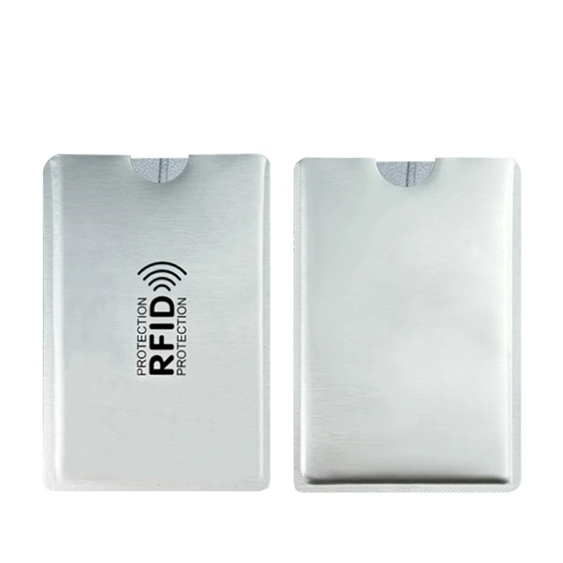 1-10 قطعة حافظة بطاقات التعريف بالإشارات الراديوية مكافحة المسح الخصم NFC بطاقة حامي مكافحة المغناطيسي الألومنيوم احباط المحمولة حامل بطاقة الائتمان البنك #2