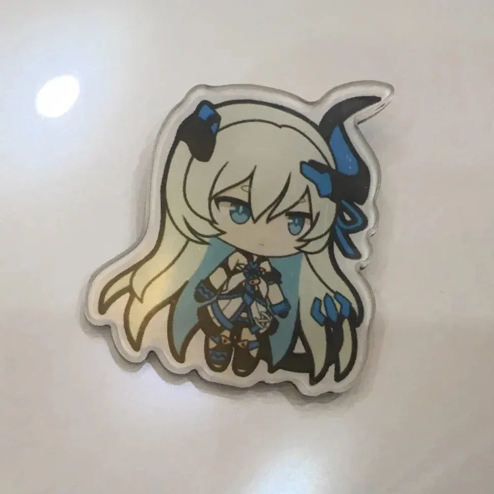 Honkai impacto 3 broche acrílico engraçado anime chaveiro mulher crianças chaveiro homem meninas yae sakura pino jogo crachá saco chaveiro jóias