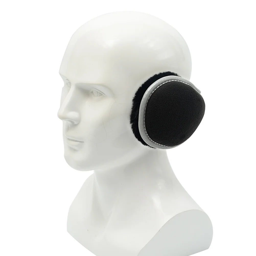 أغطية للأذنين قابلة للطي دافئة للجنسين لفصل الشتاء مقاومة للرياح للجنسين، أغطية أذن محمولة للرياضات الثلجية في الهواء الطلق باللون الأسود #1