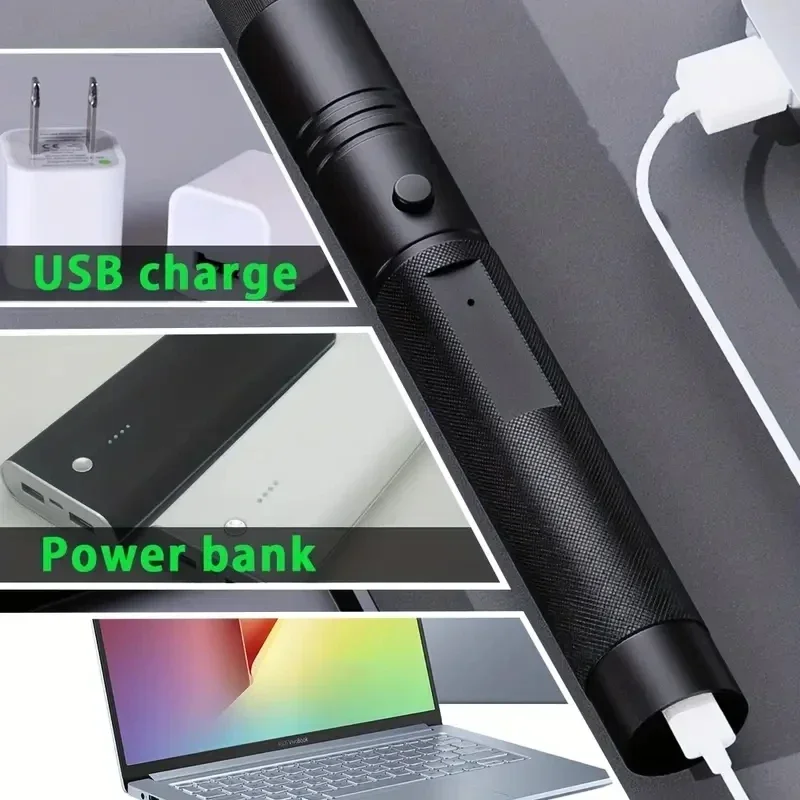 USB charging laser flashlight outdoor long-range laser flashlight