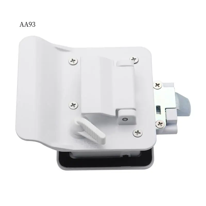 

AA-RV Door Lock Replacement Double Open Door With Deadbolt Computer Key Door Handle White
