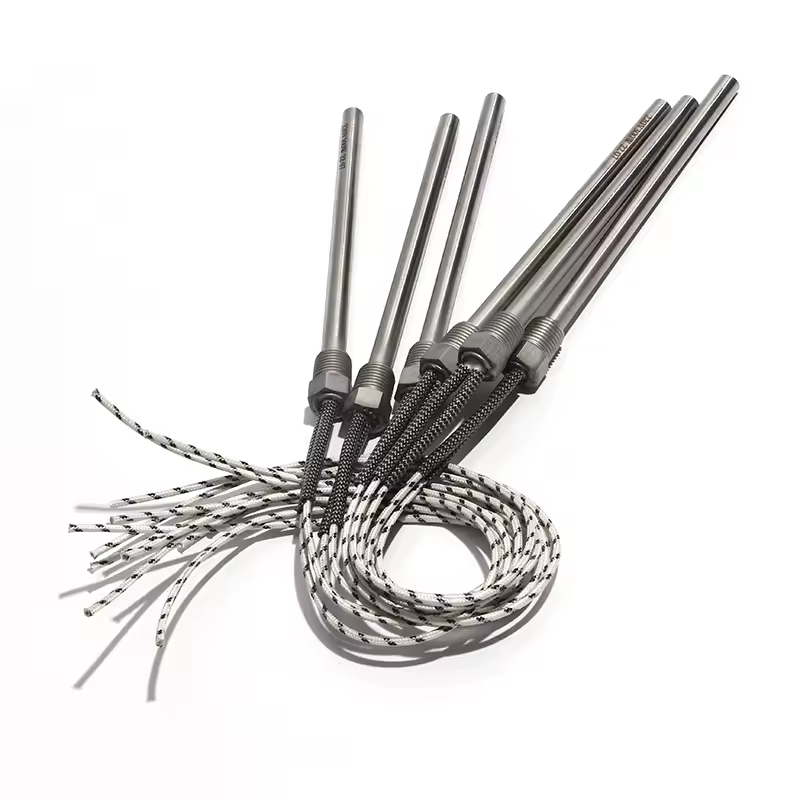 Elemento riscaldante a cartuccia filettata 12V/24V/36V/48V DN8/12.8mm 60-250W 8mm x 50-200mm per macchine per stampaggio a compressione a caldo 1pz