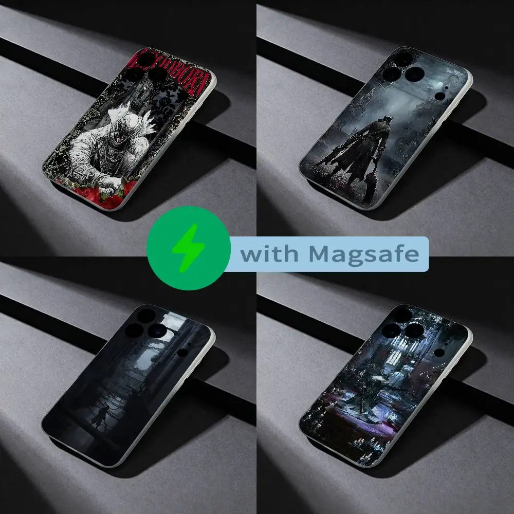 

Game B-Bloodborne Cool Phone Case For iPhone 17,16,15,14,13,12,X,XS,Pro,Max,Plus,E,Air,Mini with Magsafe Magnetic Liquid TPU