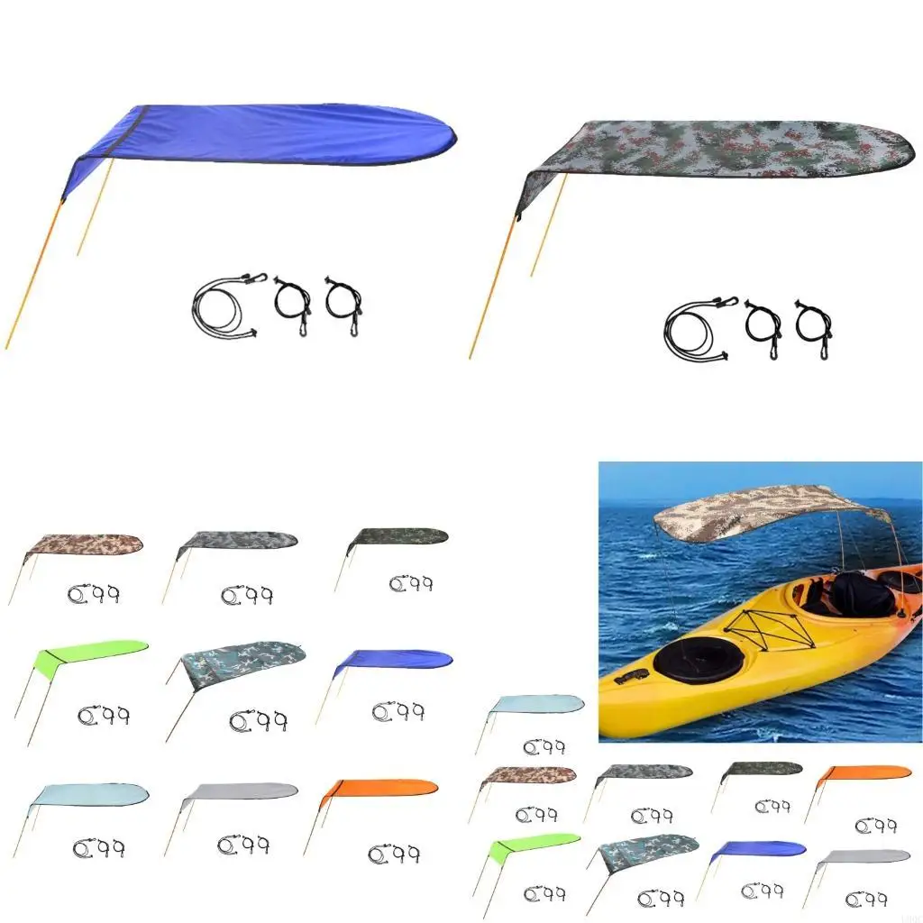 Lake Day Boat Shade Panel for Fishing Breaks and Seating Relief, Fabric Sun Cover with Black Trim for Water Use New