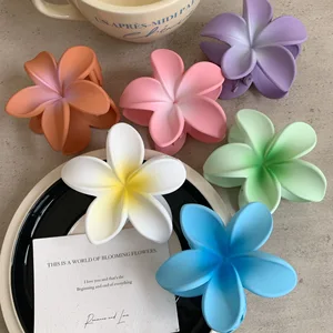 Mode Pince à cheveux en fleur d’œuf givrée Barrettes en épingle à cheveux Requin Porte-queue de cheval Accessoires de tête de glamp pour cheveux de plage d’été Femmes 10 meilleures ventes d’accessoires flower power - No 6