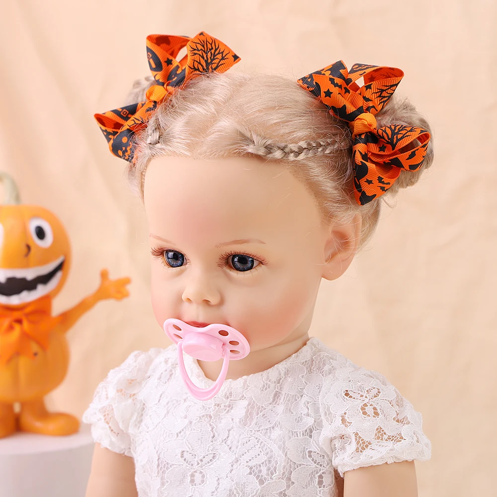 4Pcs/set Halloween Funny Hair Bows Hair Clip for Kids Pumpkin Skull Creative Hairpins Girls Children Party Hair Accessories