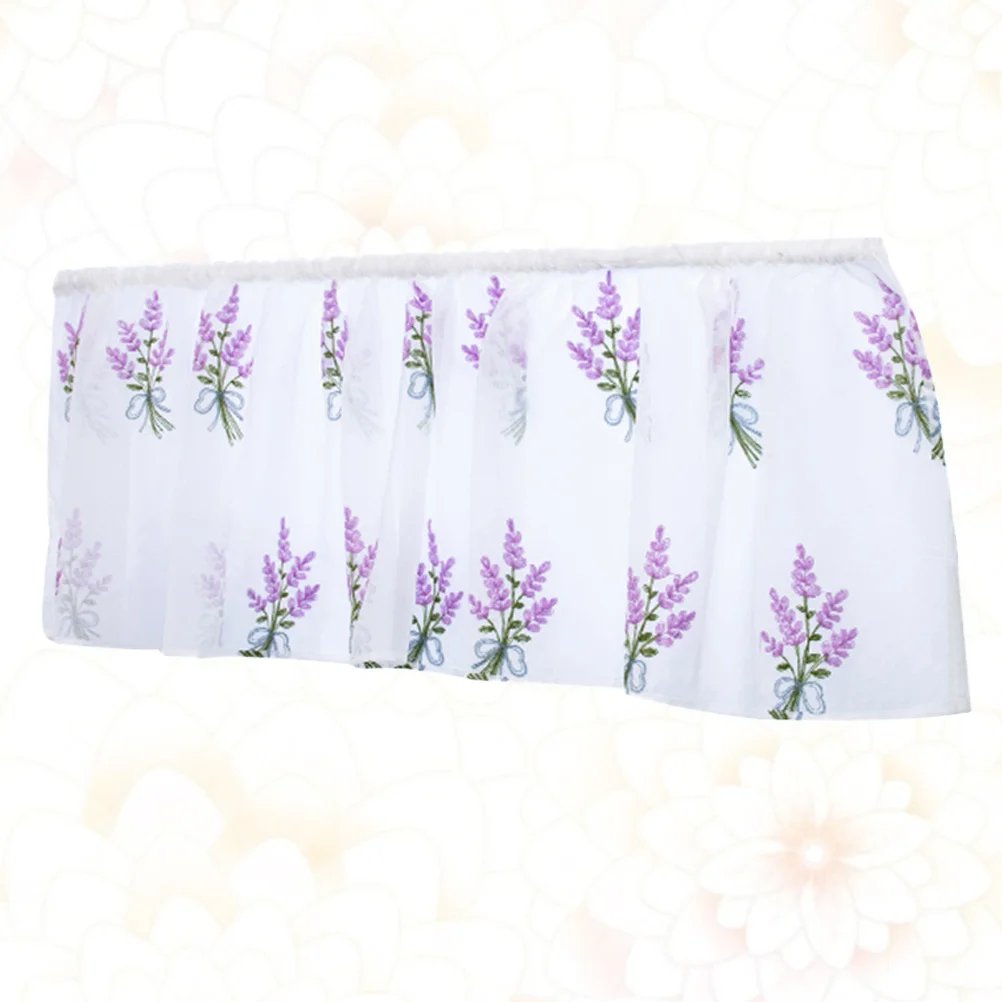 

Elegant Embroidery Half Curtain 100x50cm Home Decor Sunlight Shielding Romantic Fresh Gift Embroidery Half Curtain