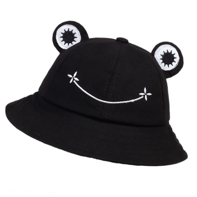 1pc Personality Frog Shaped Fisherman Hat with Embroidery for Men and Women,Sunshade,Warmth,Ear Protection Basin Hat for Holiday