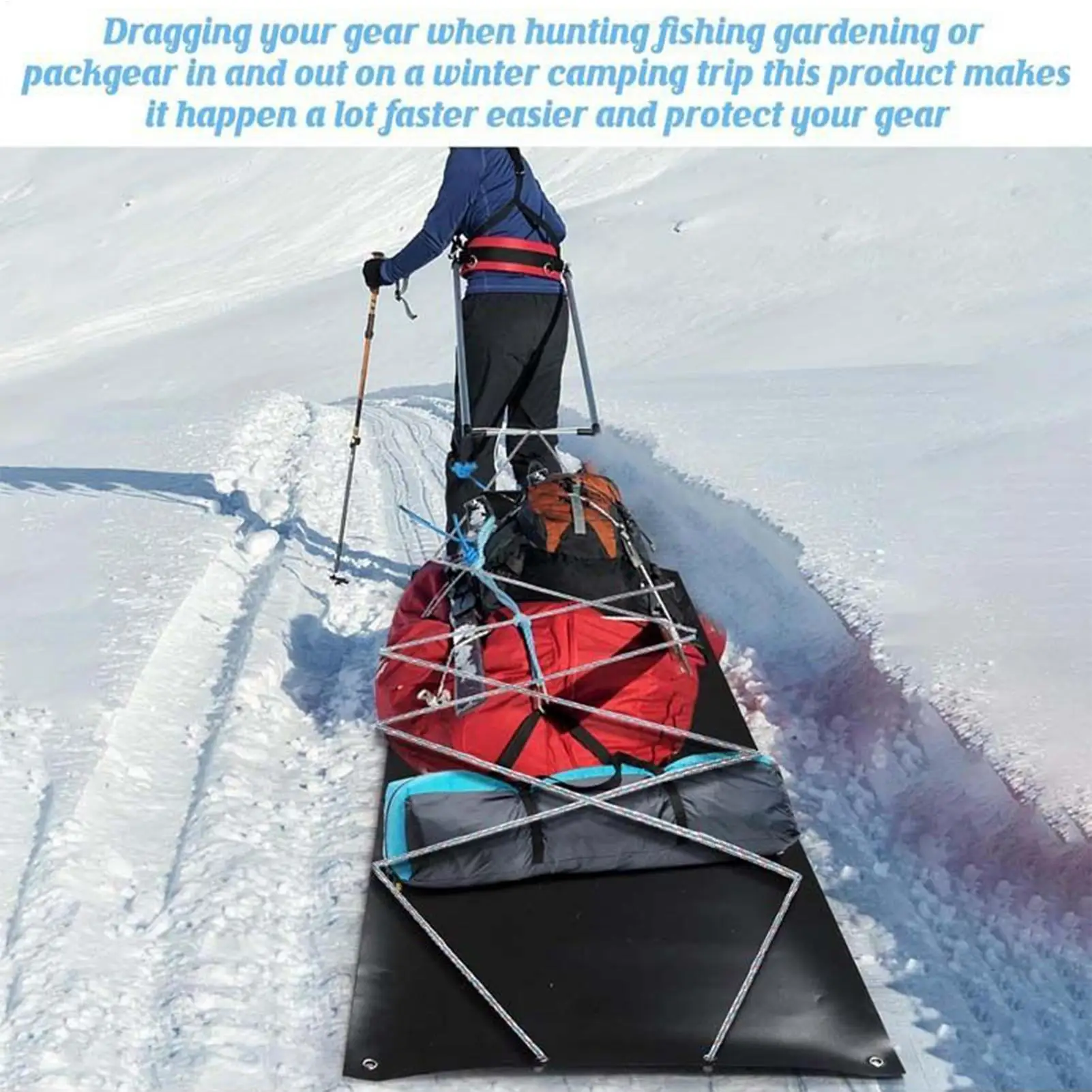 الغزلان زلاجات الثقيلة الغزلان سحب عربة الصيد نقل عربة في الهواء الطلق والعتاد للنقل سجل تتحرك الكأس سحب الرجال في الهواء الطلق ساندي