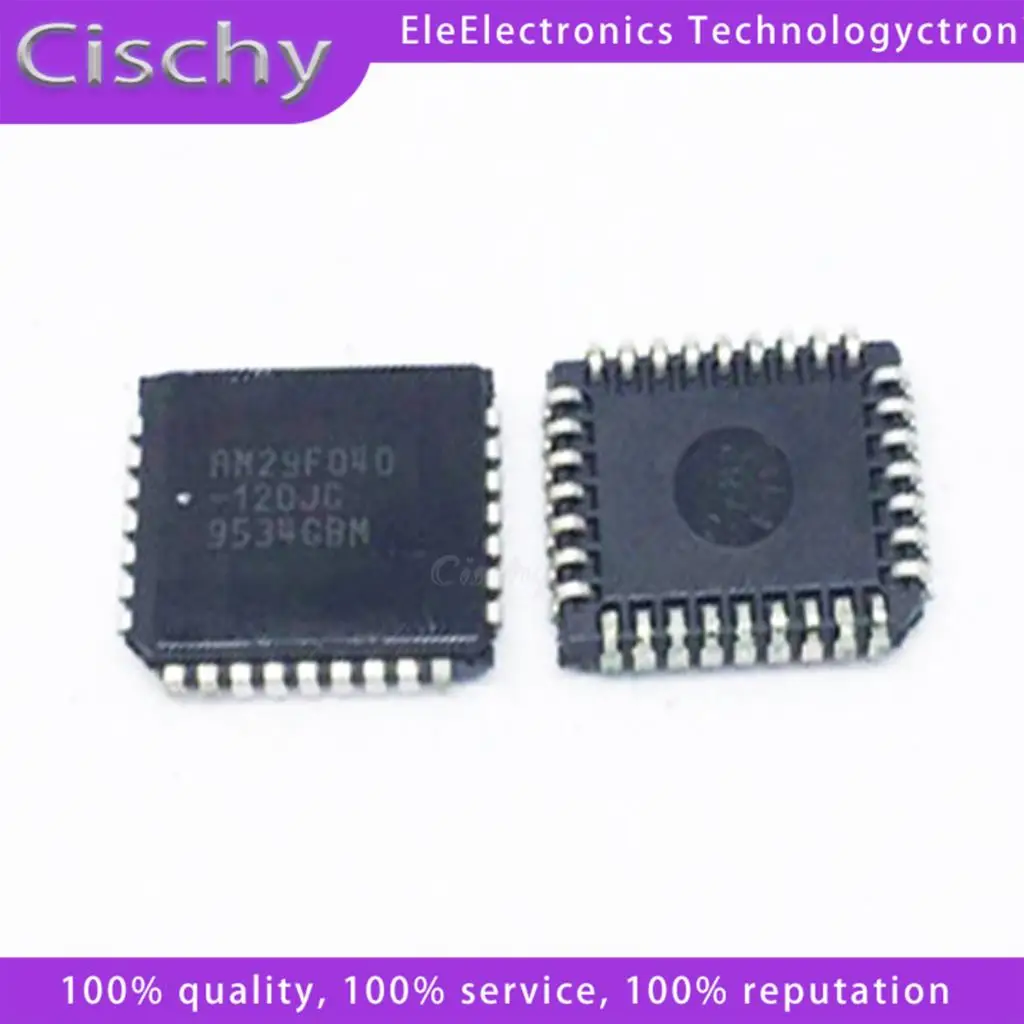 2pcs/lot AM29F040-120JC AM29F040 PLCC-32 In Stock