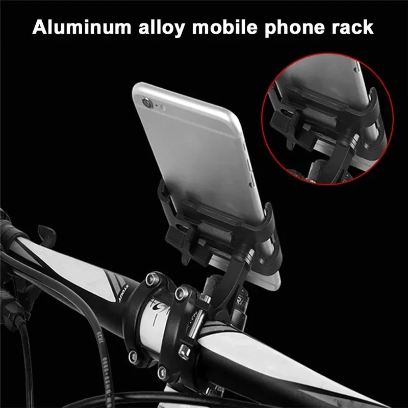 Metal Motorcycle Bike Phone Holder Aluminum Alloy Anti-slip Bracket GPS Clip Universal Bicycle Stand Support for All Smartphones