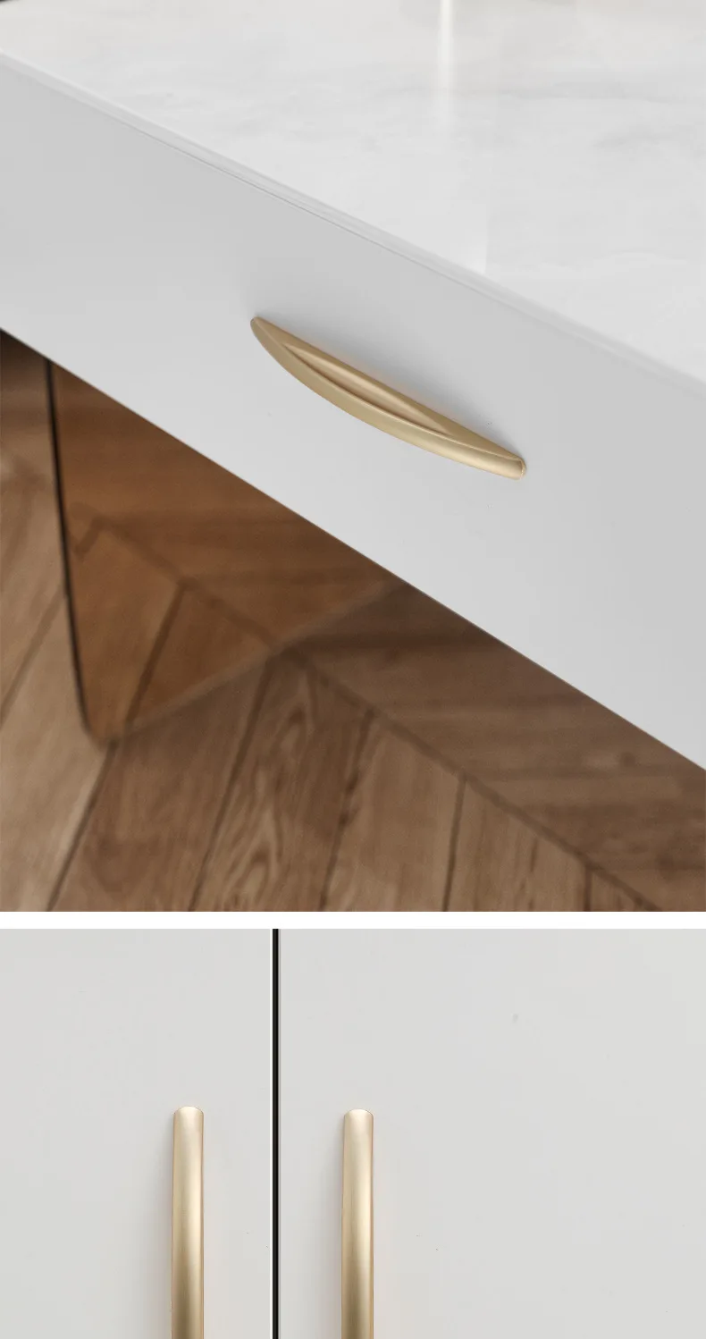 Bogenförmiger Einfacher Weinkabinett-Türgriff Schwarz Grau Gold Kleiderschrank-Schubladenknopf Möbel-Dekorations-Hardware-Griff – Detail 3