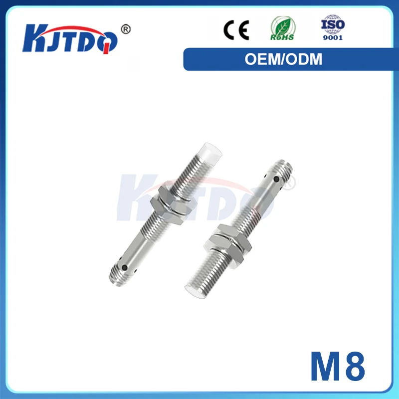 M8 Waterproof Flushed 2 Wire 3 Wire Sn 1mm Chrome -40℃ Low Temperature Inductive Proximity Sensor long Service Life