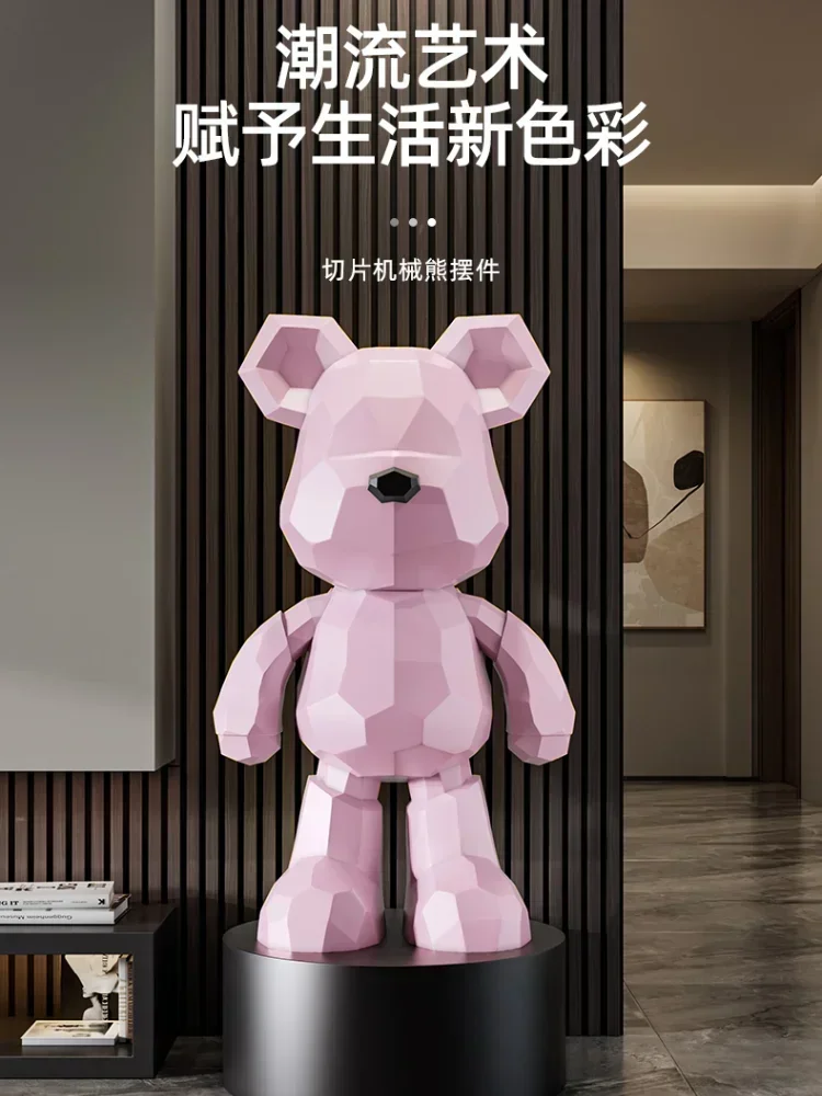 Violent Bear Living Room Floor-standing Bluetooth Ornaments, High-end and Atmospheric Floor-standing Piggy Bank Decorations