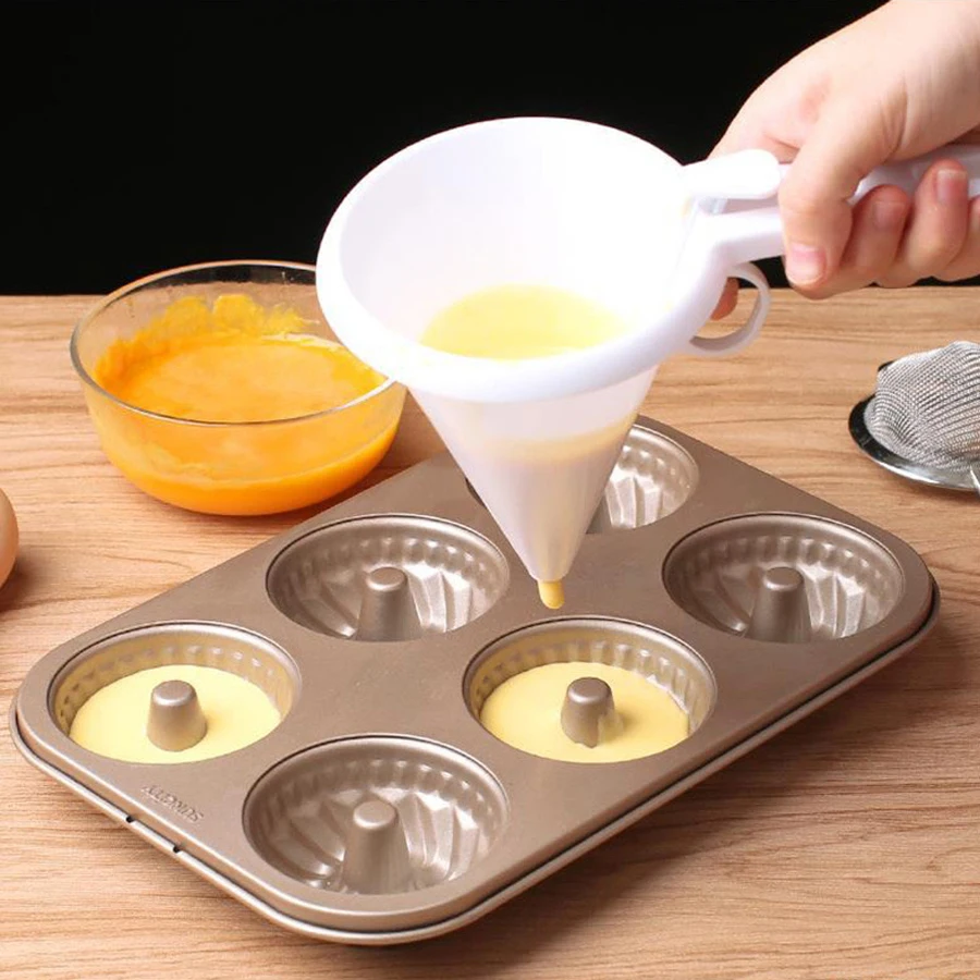 Picture 5: Adjustable Hand-held Baking Funnel Tools Cream Batter Chocolate Liquid Dispenser Pastry Mold Cookie Cupcake Pancake Baking Tools