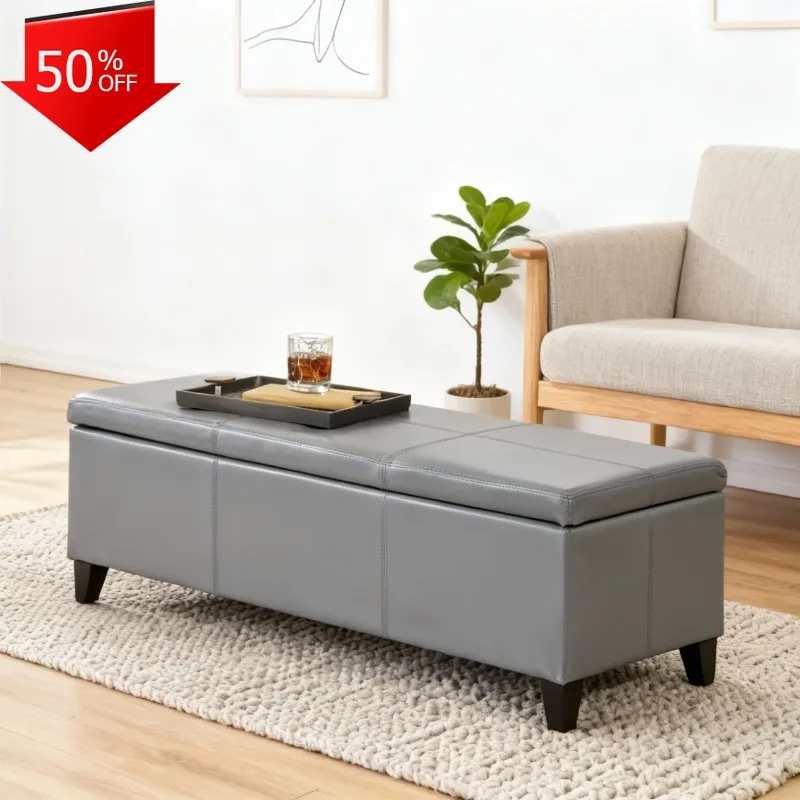 

Hallway Ottoman Storage Stool Interior Furniture Home Hocker Footstool Pouf Container Vanity Chair Office Footrest Rest Feet