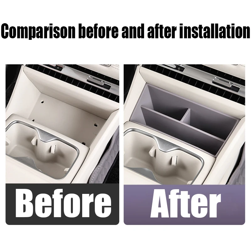 Picture 4: For MG MG4 EV Urban 2026 modified center console front storage box silicone compartment storage box car storage accessories
