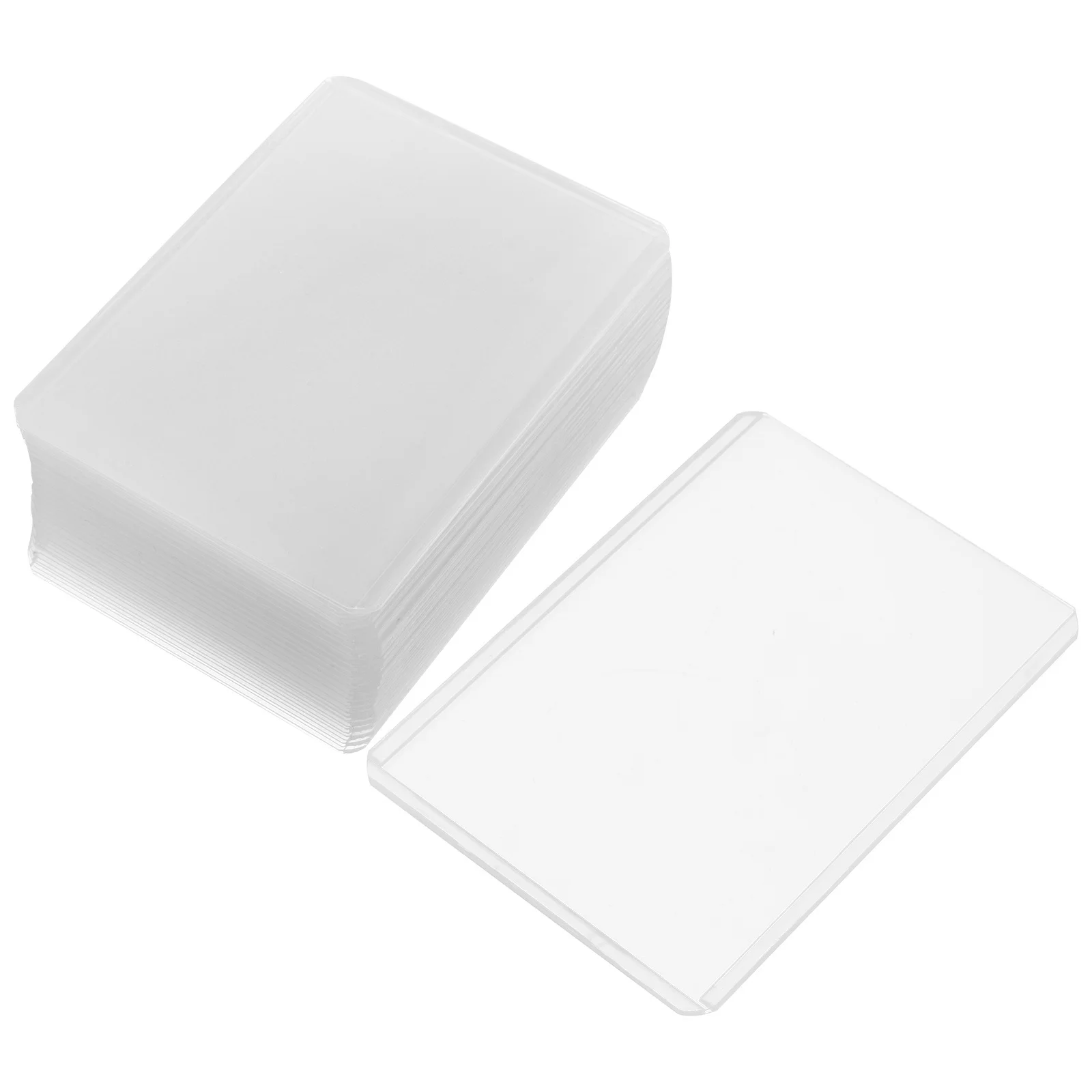 Fundas de plástico para tarjetas, Protector impermeable para tarjetas de juego, cubiertas de almacenamiento fuertes para jugar, protección de tarjetas comerciales, 25 uds.