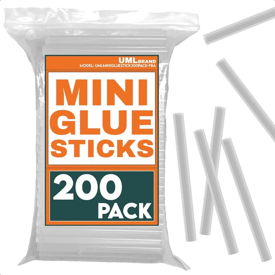 

Mini Hot Glue Sticks Compatible with Hot Mini Glue Gun 4 x 0.27 Small Skinny Sticks Ideal for Craft Projects Dries Quick 200 Pa