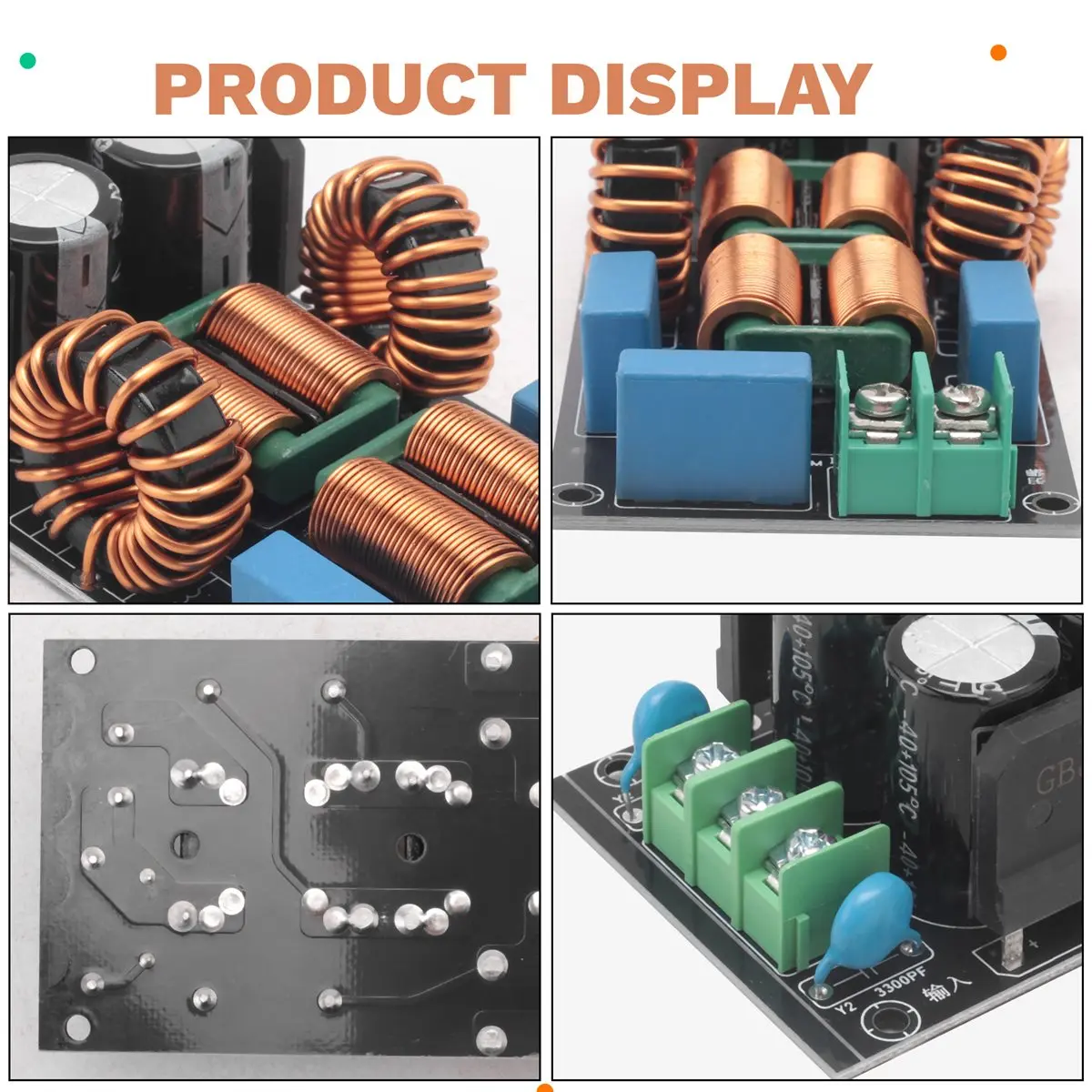 [N82R] AC Filter Audio Power Amplifier EMC Electromagnetic Interference Purify Power DC Differential Mode Common, 20A