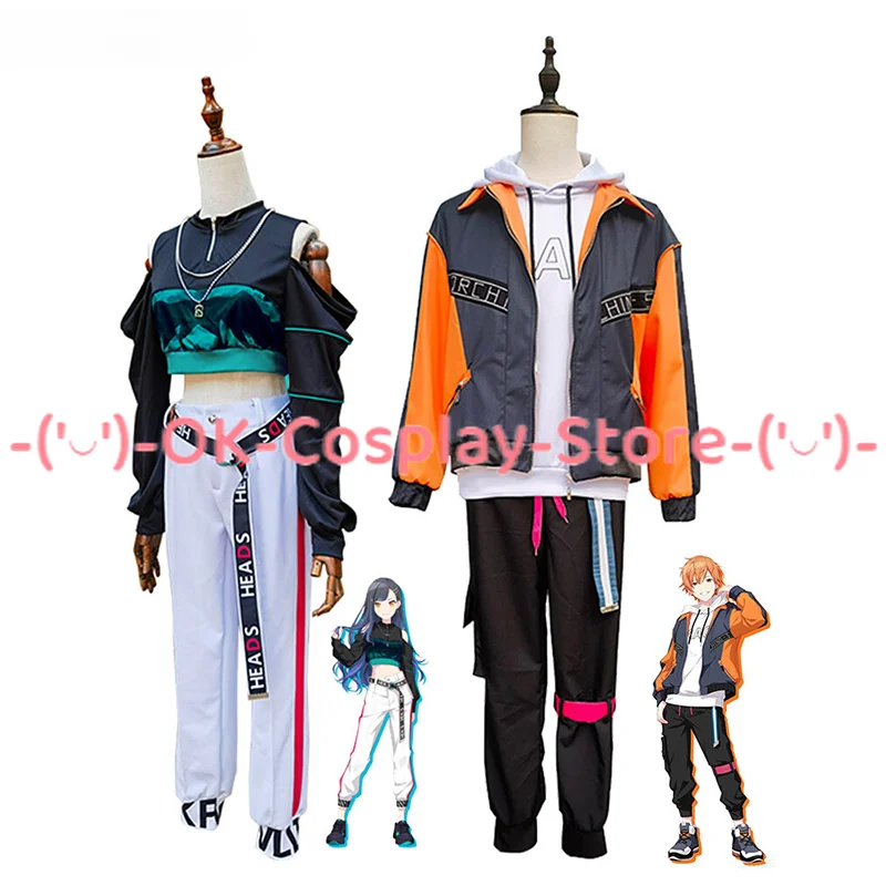 Game Project Sekai VBS Shiraishi An Shinonome Akito Cosplay Costume Party Suits Halloween Carnival Uniforms Custom Made