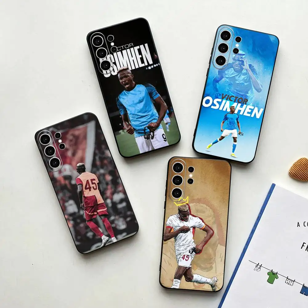 Football V-Victor O-Osimhen   Phone Case For Samsung S25,S24,S21,S22,S23,S30,Ultra,S20,Plus,Fe,Note,10,9,5G Black Cover