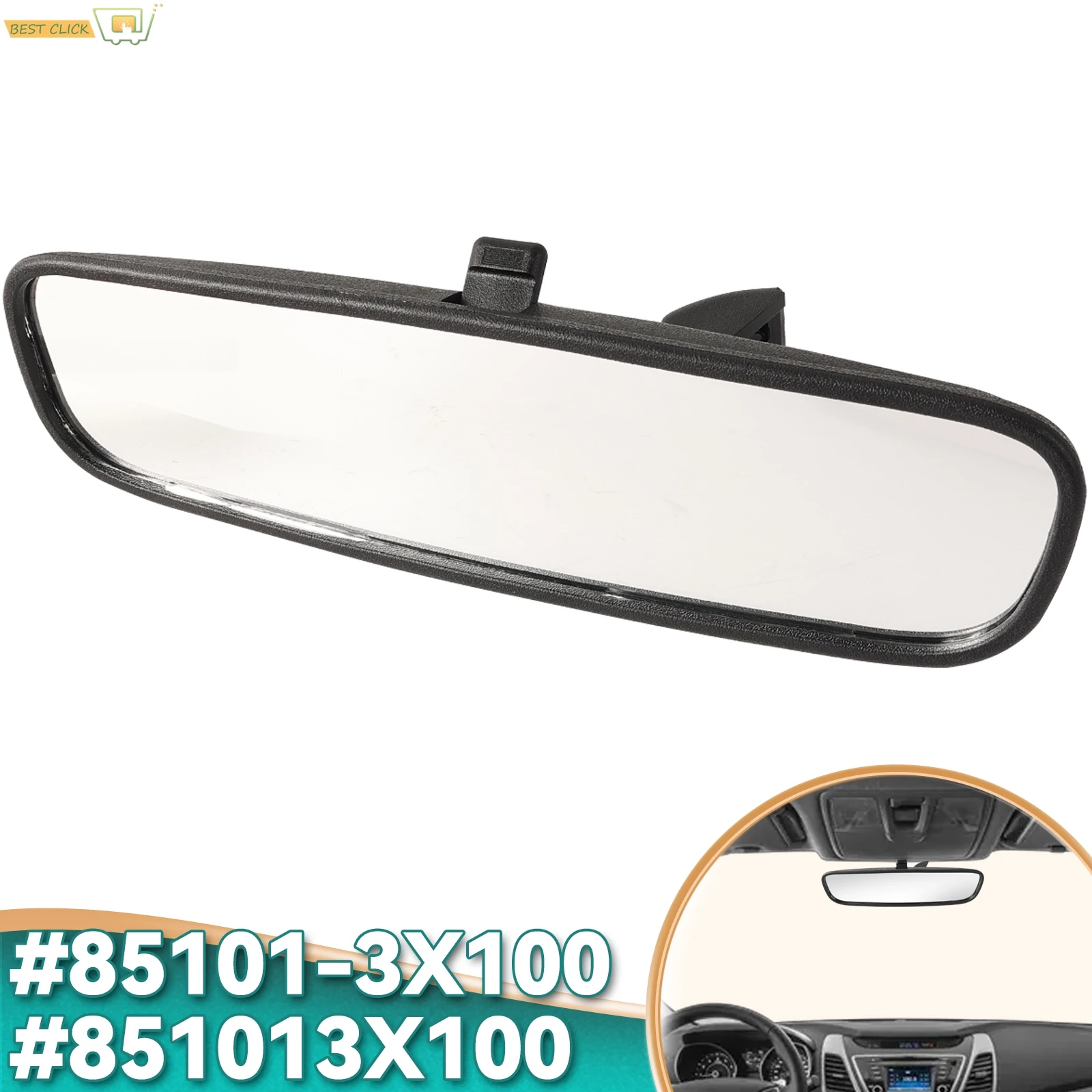 Inside Interior Rear View Mirror 85101-3X100 For Hyundai Santa Fe Sonata Elantra Veloster Kia Optima Rio
