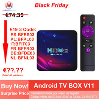 Android TV BOX H96 Max V11, Android 11.0 Set-top Box 4K, 4G+64GB 2G+16GB RK3318 Quad-Core, WiFi 2.4G/5G, Smart iptv Android box