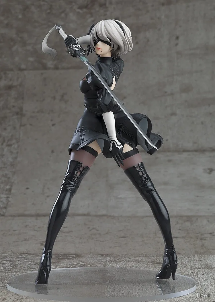 18CM 2B Anime Game NieR: Automaten Figuur YoRHa Nr. 2-type B animatiemodel speelgoed geschenken collectie desktop decoratie ornamenten