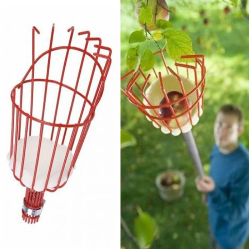 Orchard Fruit Picking Tools Retractable Fruit Collection Picking Catcher Device Detachable Farm Garden Aerial Fruit Picker Heads