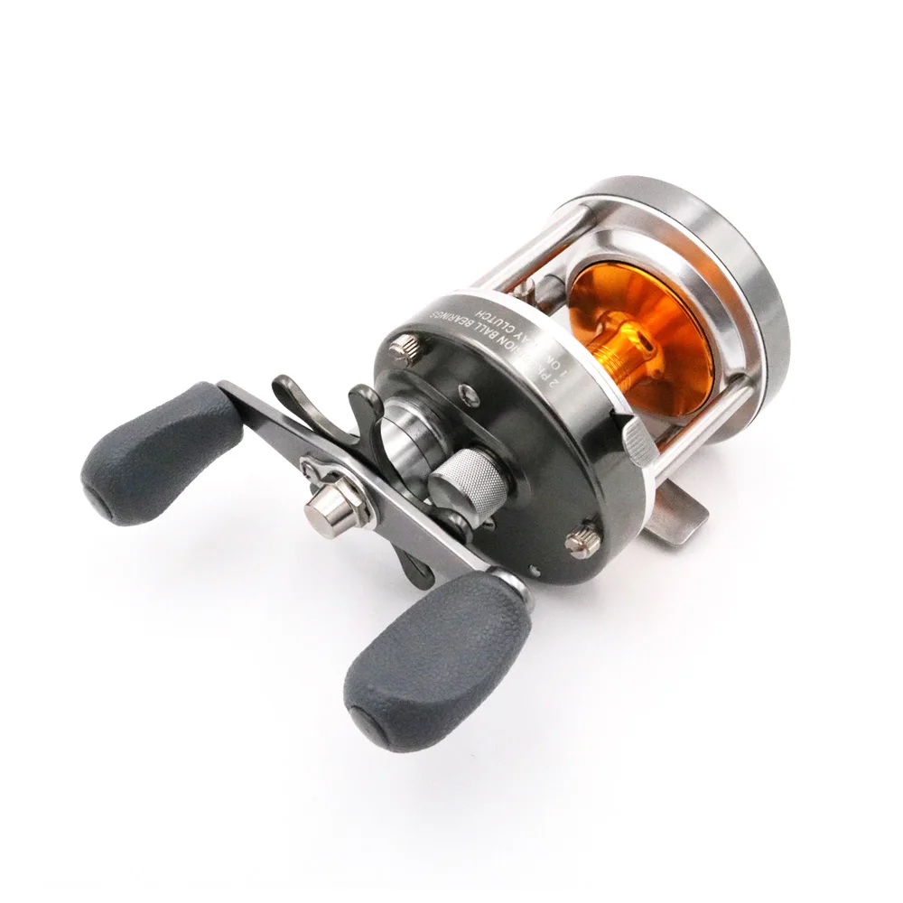 1Pcs Full Metal 3BB Ball Bearings Right Hand Drum Wheel Boat Sea Fishing Reel Horizontal MingYang BL40 Fly Fishing Reels