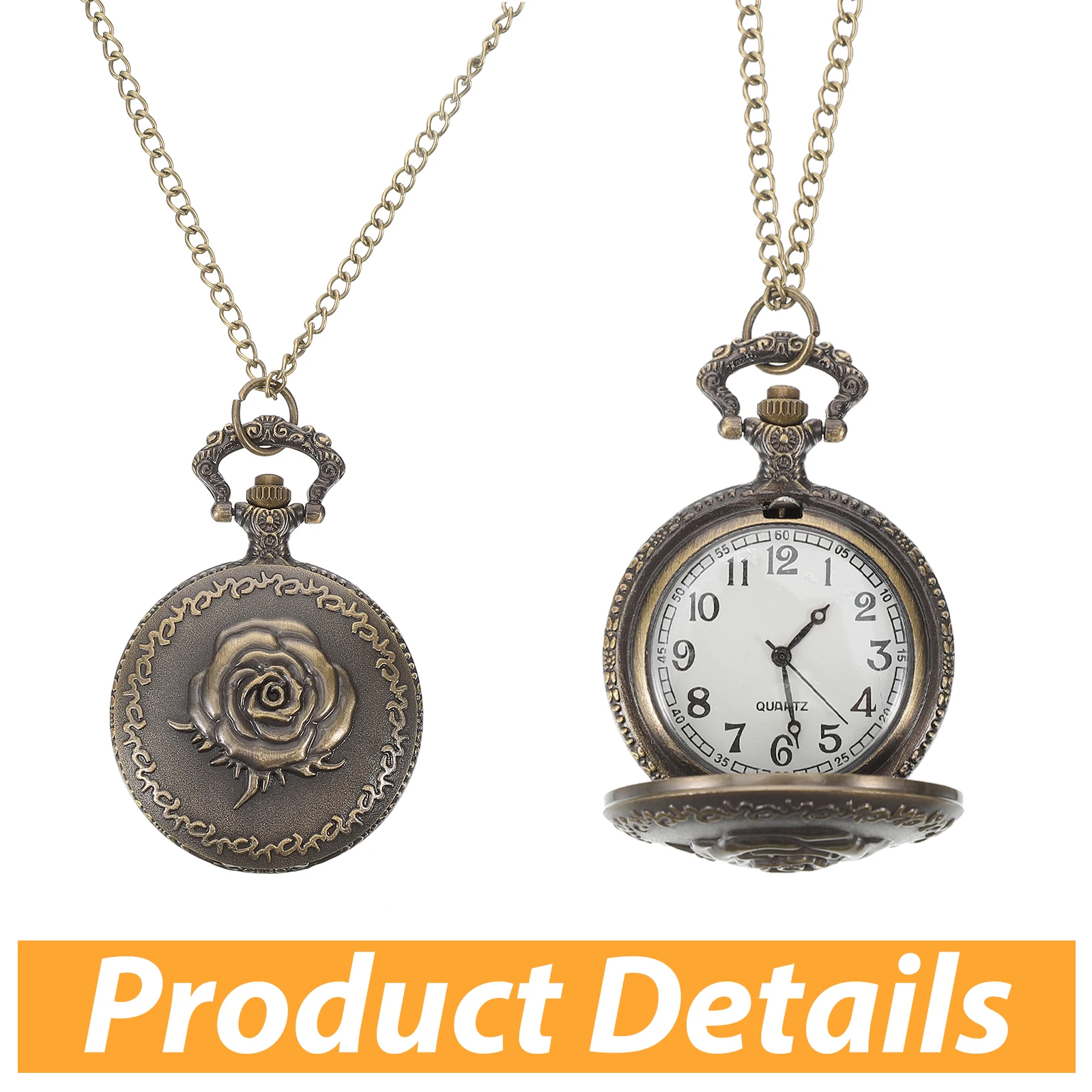 

Vintage Pocket Rose Decoration Portable Retro Men Women Small Decorative Sturdy Lightweight Timeless Accessory Gift for Women