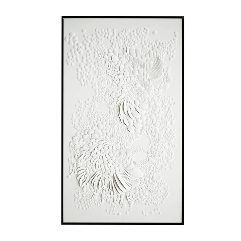 

Leather Fabric Three-Dimensional Decorative Painting Modern Minimalist Art Hanging Painting