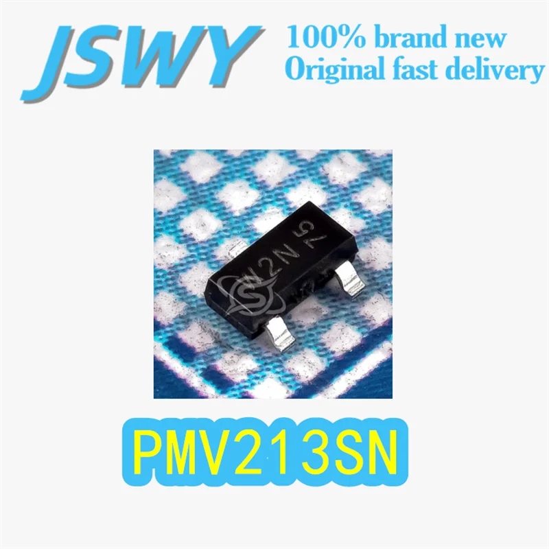 

(10/50 pieces) PMV213SN Original Silk-Screen W2N Package SOT-23 P-Channel MOSFET 100V 1.9A Low Internal Resistance Electronics