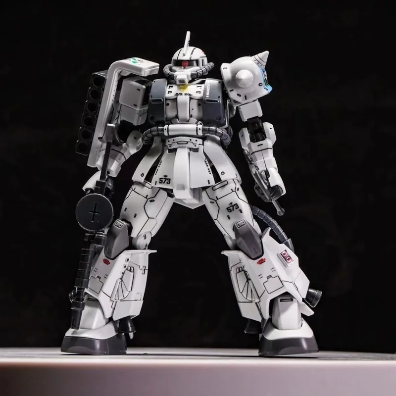 GTO ZAKU II lobo blanco Shin Matsunaga HG 1/144 Mech Kit de modelo de ensamblaje figuras de acción rompecabezas para niños juguetes decoración de escritorio muñeca