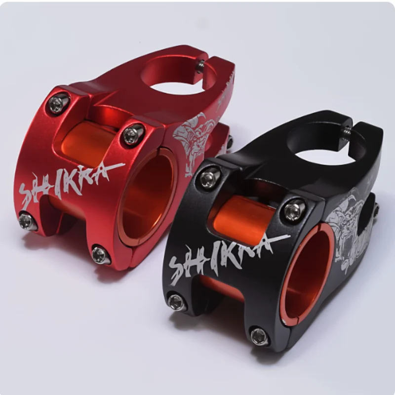 Slope bicycle handlebar shikra bicycle handlebar aluminum alloy 50mm mountain bike AM short handlebar vertical tube downhill han