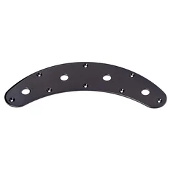 Guitar Parts Accessories 4-Hole Arch Curved Control Plate for Guitar (Black)