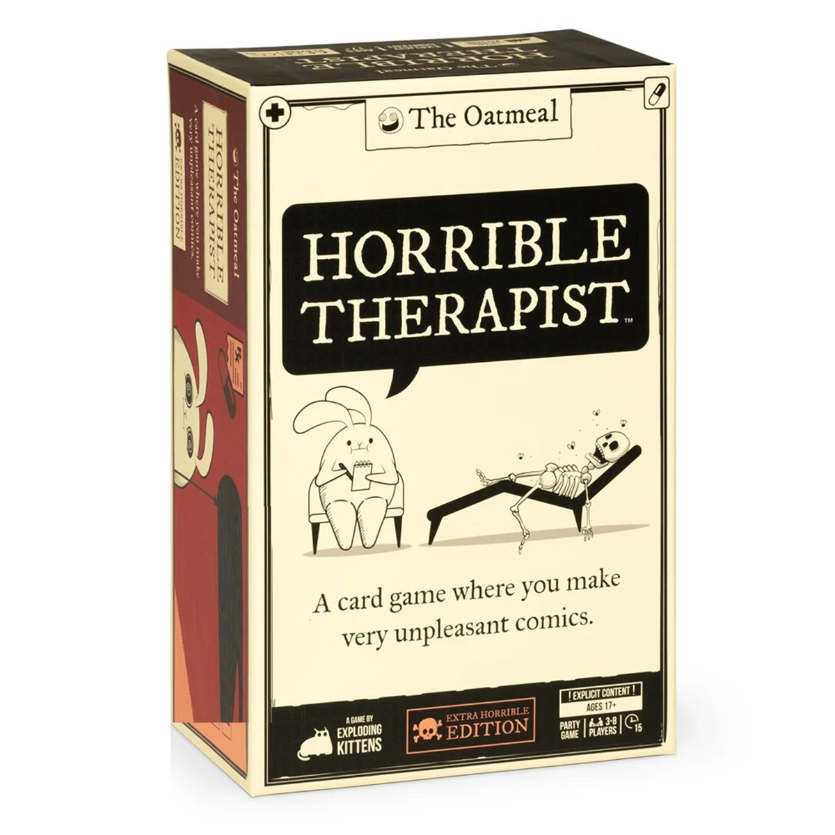 SMIEA Horrible Therapist: Extra Horrible Edition — карточная игра «Где ты делаете неспокойство» — карточная игра для взрослых для 3-8 игроков