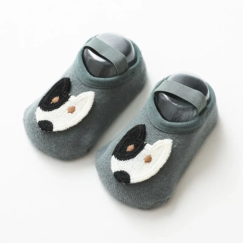 Soft Cotton Baby Girls Socks Newborn Cartoon Animal Baby Socks Infant Baby Boy Socks Anti Slip Floor Shoes Spring Autumn Winter