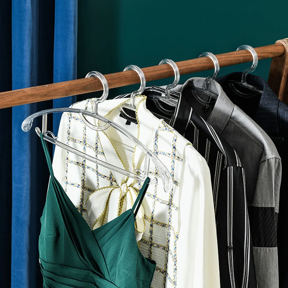 

Premium Plastic Coat Hangers 4Pcs Sturdy Clothes Hangers Heavy Duty Clothes Hanging Rack Multi Function Cloth Hangers 4PCS