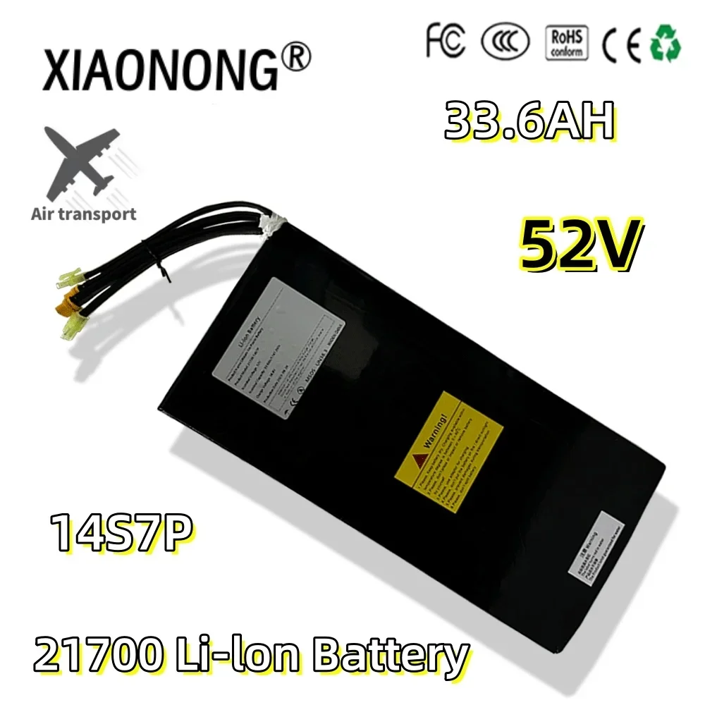 

33.6Ah 21700 52V Ebike Battery Lithium Li-ion Battery Pack for 1000W 1500W 1750W Electric Bike Electric Scooter With BMS