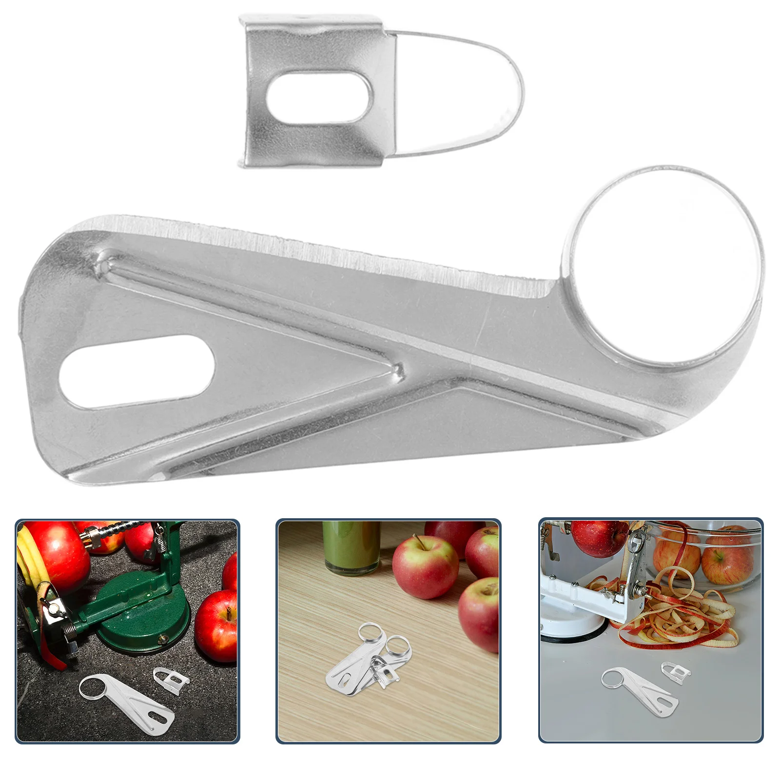 

6Pcs Premium Apple Peeler Blades Stainless Steel Replacement Parts for Peeling Coring Slicing Universal Fit Kitchen Tools