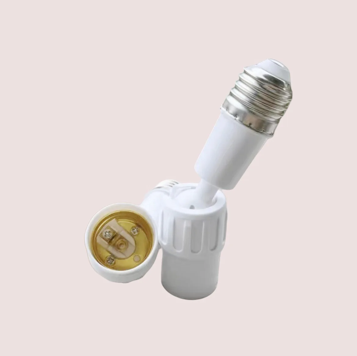 E27 To E27 Extension Lamp Holder 360 Degree Universal Rotary Conversion Adapter