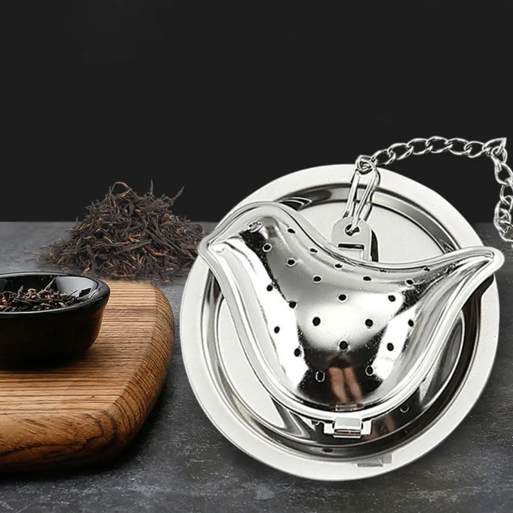 Stainless Steel Non-rust Reusable Tea Accessories with Base Spice Strainer Herbal Spice Filter Tea Infuser Coffee Filter