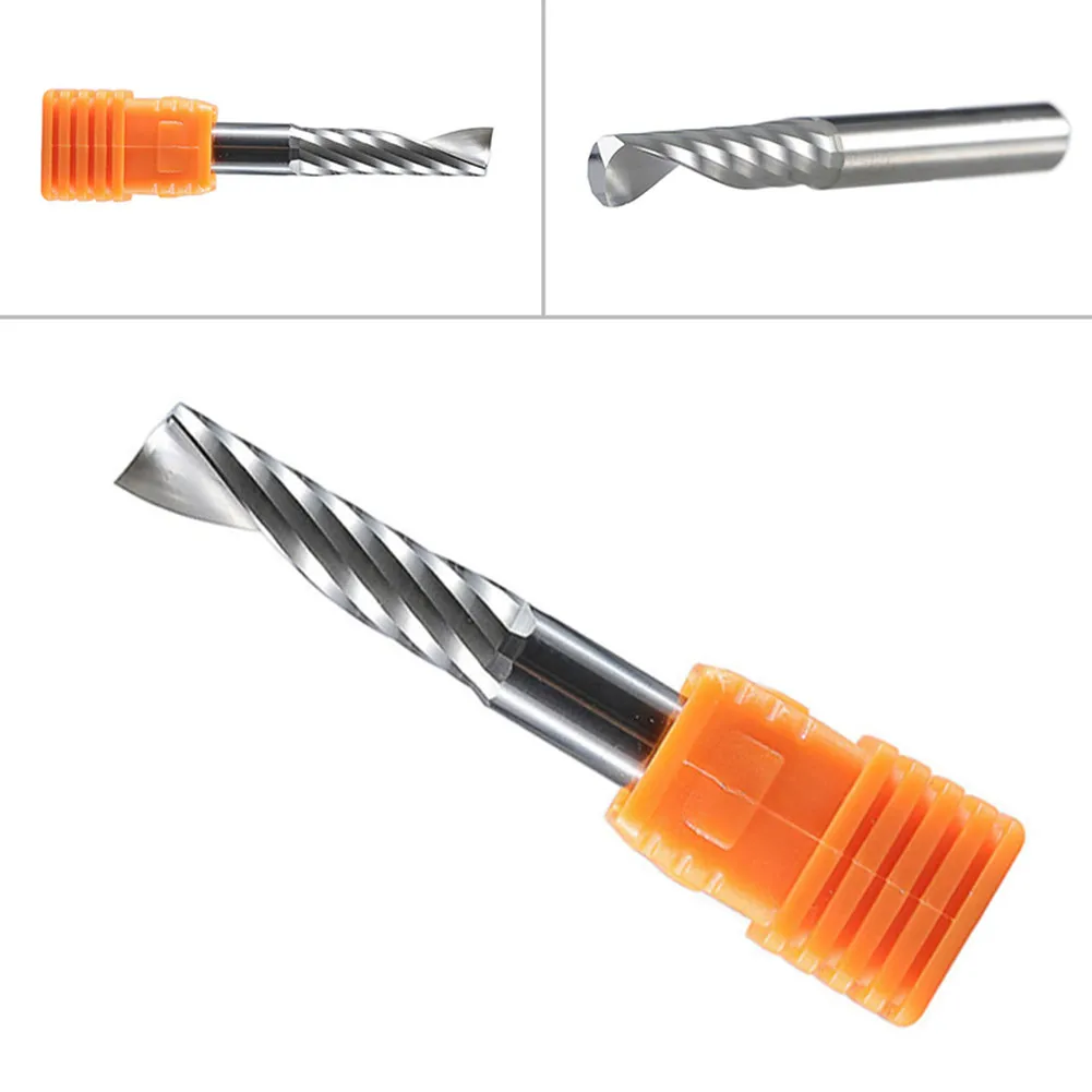 

Particle Board and Melamine Board Compatible Carbide Single Flute Spiral End Mill 6mm Shank for MDF CNC Router Bits