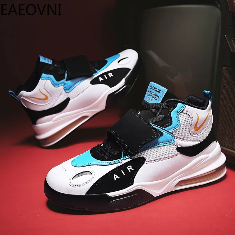 New Male Sneakers Men's Boots Lace-up Anti-slip High-elastic Velvet Thickening Water Proof EAEOVNI Explosive Style Snow Shoes