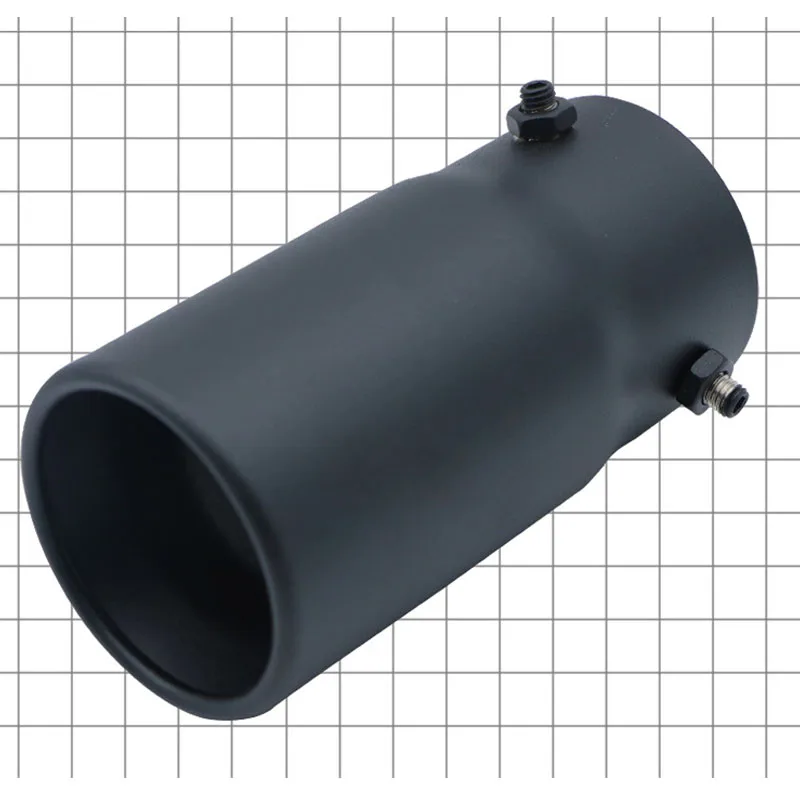New Car Carbon fiber exhaust system thicken muffler pipe tip universal 70mm stainless mufflers decorations car exterior parts