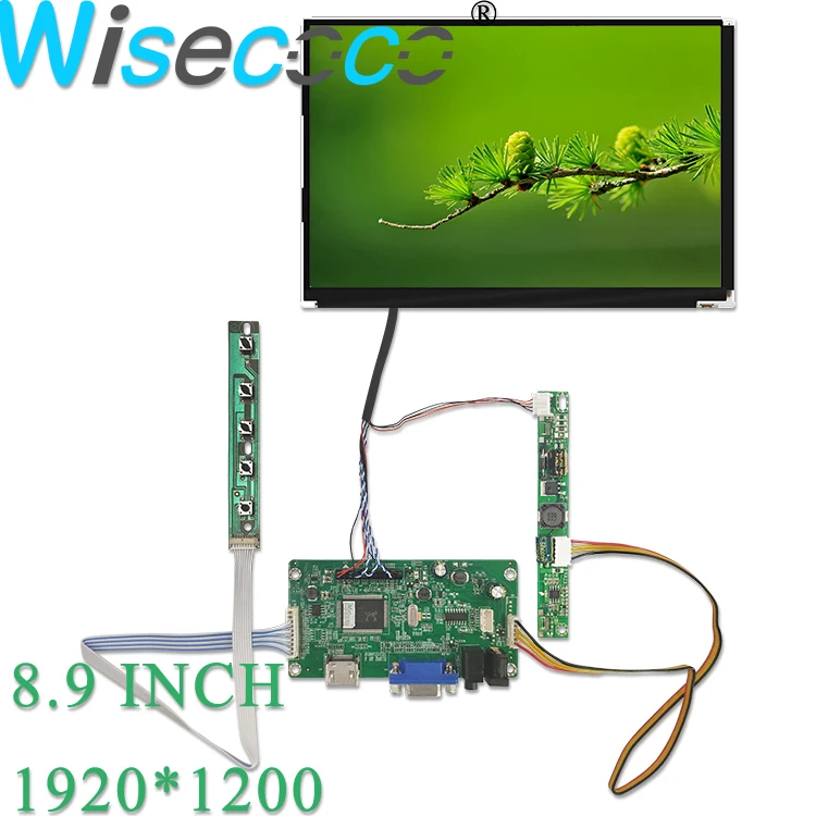 8.9 Inch VVX09F035M10 1920*1200 LCD Display VGA Controller Tablet PC Wisecoco